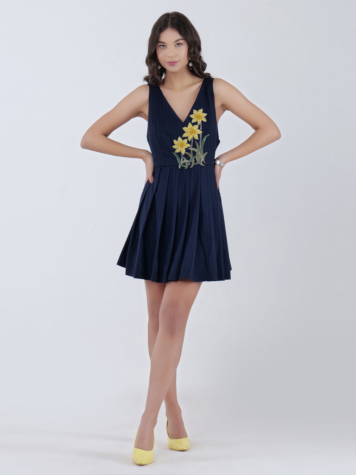 Sapphire Daffodil Dusk Dress by Luxveda Envy Series