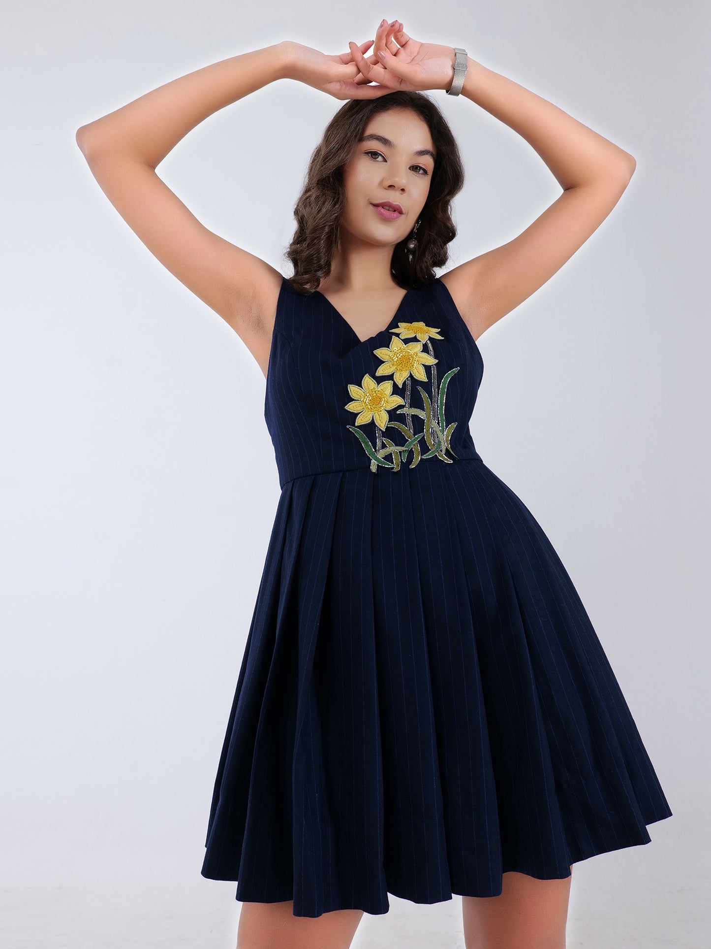 Sapphire Daffodil Dusk Dress by Luxveda Envy Series