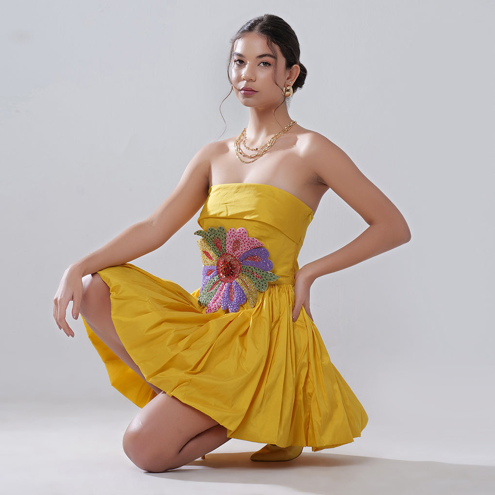 SAFFRON SPLENDOR SUNDRESS