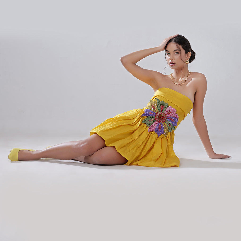 SAFFRON SPLENDOR SUNDRESS