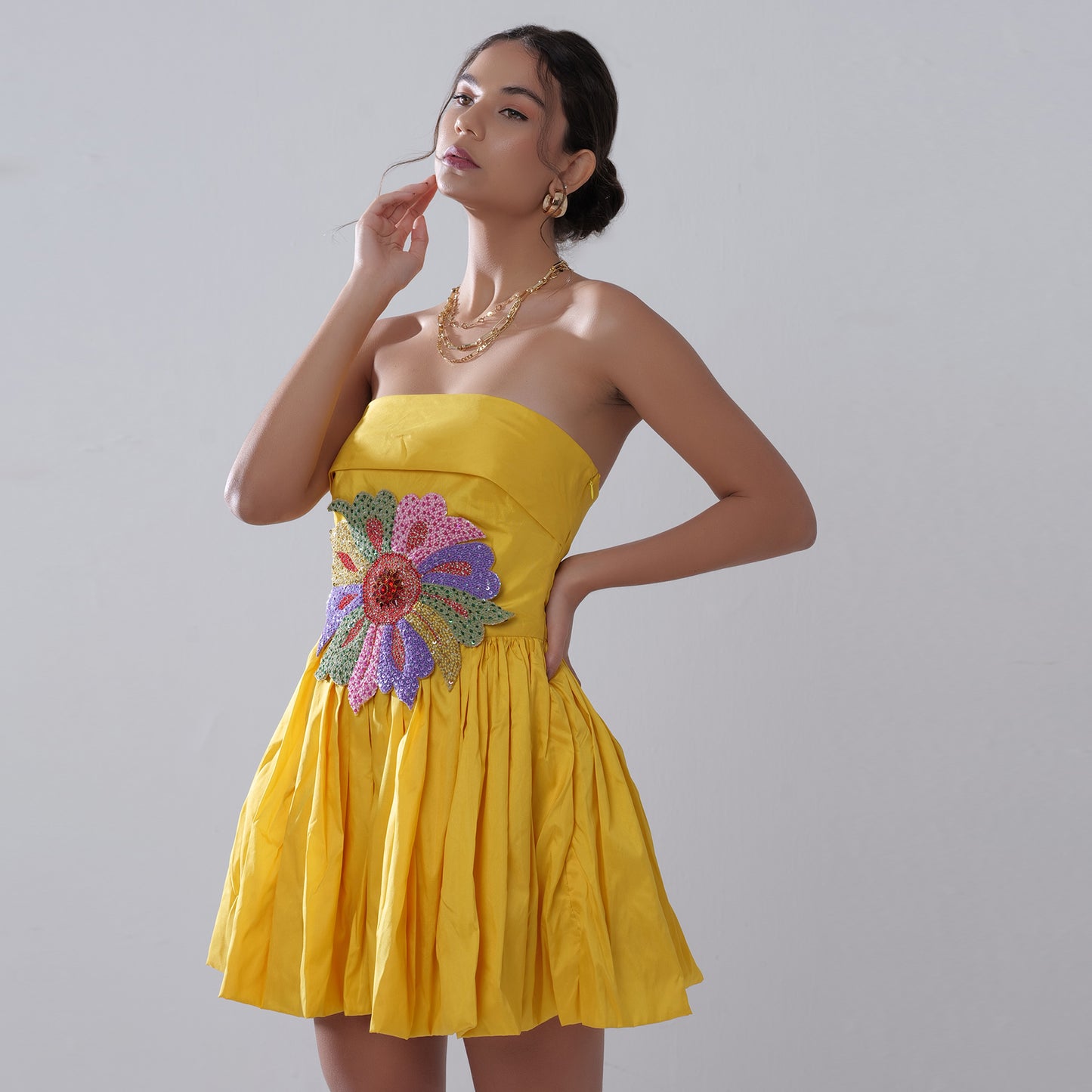 SAFFRON SPLENDOR SUNDRESS