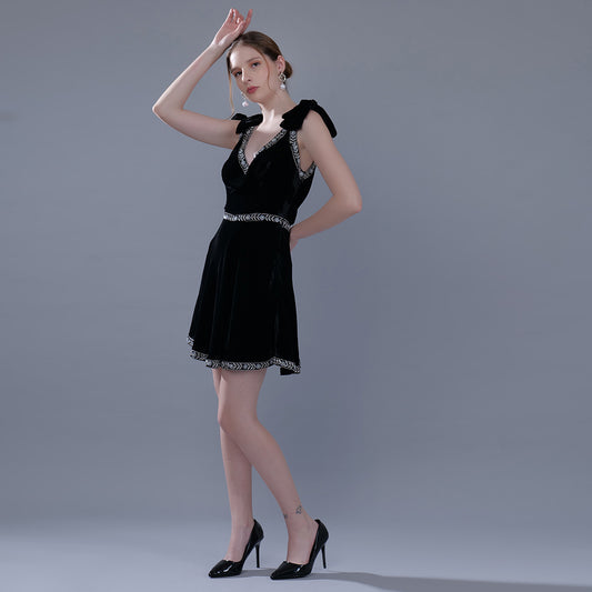 ENCHANTED VELVET TWILIGHT DRESS BY LUXVEDA GREED SERIES