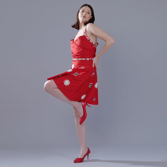 Fiery Finesse Dress by Luxveda Greed Series