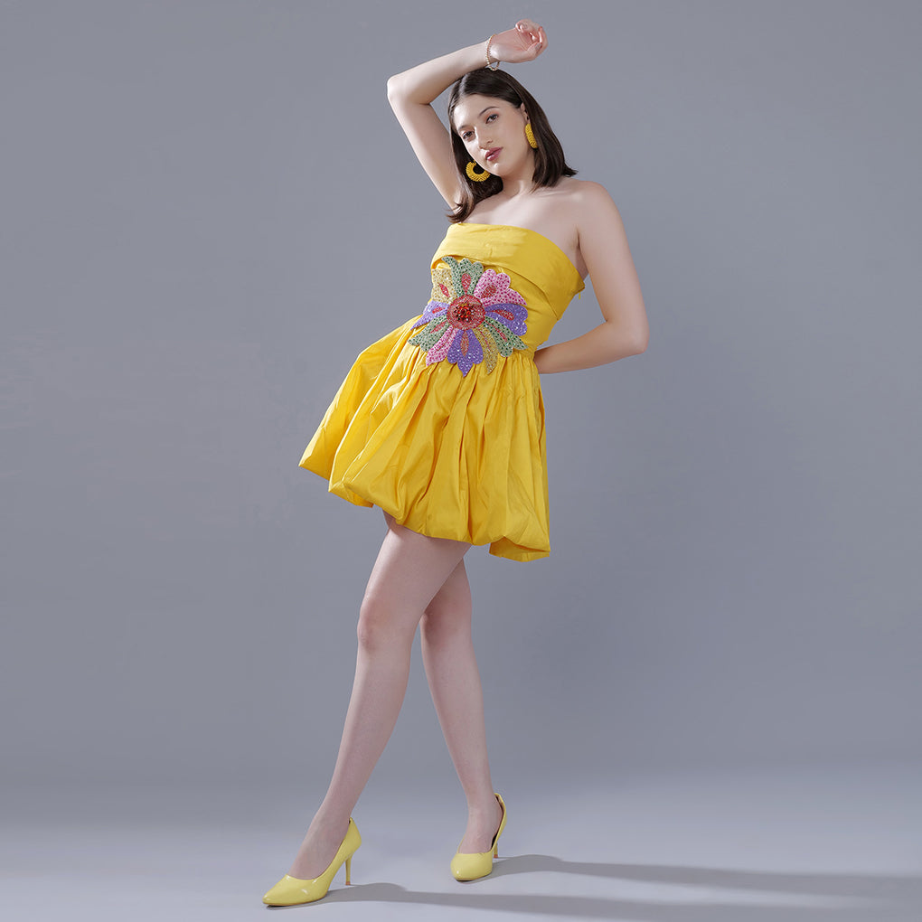 SAFFRON SPLENDOR SUNDRESS