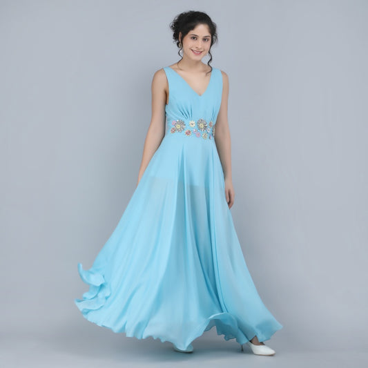 SKY BLOOM GOWN